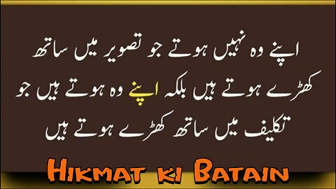 Hikmat ki Batain