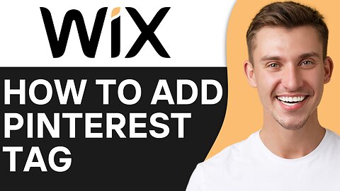 HOW TO ADD PINTEREST TAG TO WIX WEBSITE