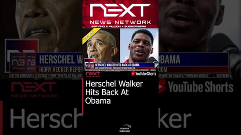 Herschel Walker Hits Back At Obama #shorts
