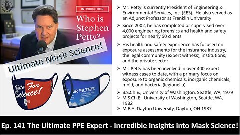 Ep. 141 The Ultimate PPE Expert with Incredible Insights into Mask Science!
