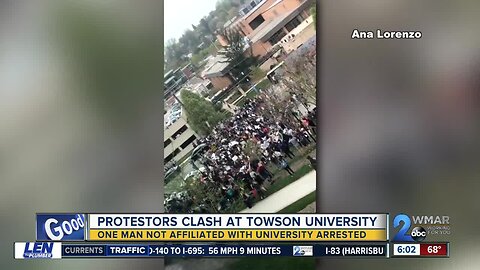 Anti-LGBTQ protest draws larger counter protest at Towson