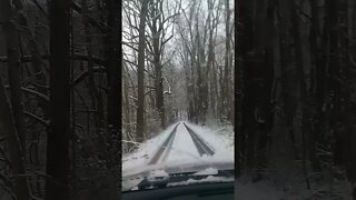 Snow Day❄ Driveway looks like a Winter Wonderland