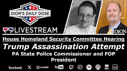 Trump Assassination Attempt House Hearing PA State Police (Face to Face w/ Dion & Shawn)