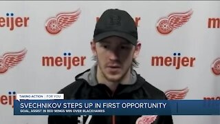 Svechnikov steps up in first opportunity of season