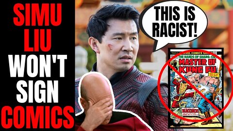 Woke Marvel Star Simu Liu REFUSES To Sign Shang Chi Comics! | He Thinks They Are Racist!
