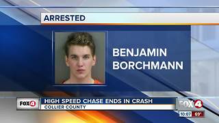High Speed Chase Ends in Crash