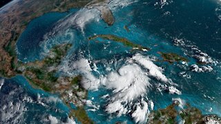 Tropical Storm Delta Strengthening Over Caribbean
