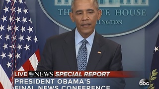 FULL VIDEO: President Obama's final news conference from the White House
