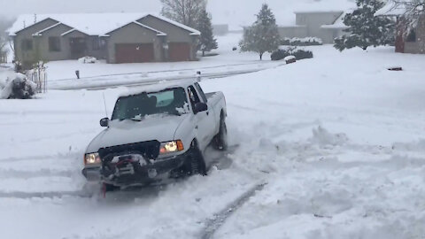 Ford ranger stuck in driveway