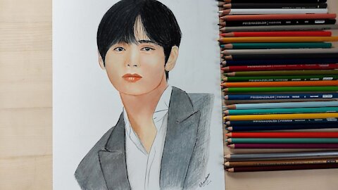 BTS Drawing | V Drawing | Kim Drawing- #BTS #BTSArmy #VDrawing