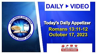 Today's Daily Appetizer (Romans 13:11-12)