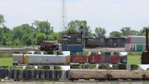 CSX G850 Grain/Auto/Mixed Freight Train from Fostoria, Ohio June 12, 2021