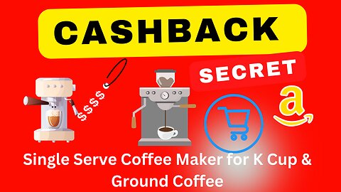 Single Serve Coffee Maker for K Cup & Ground Coffee