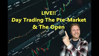 LIVE DAY TRADING PRE-MARKET & THE OPEN! | S&P500 | $NASDAQ | $TOPS | $BABA |