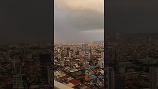 My Rooftop | Rainy Season 🌧 Phnom Penh Cambodia 🇰🇭 #shorts #Cambodia #Expat #phnompenh