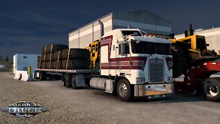 ATS Gameplay | Kenworth K100E | Billings MT to Lewistown MT | Wheels With Volvo Rims 27,557lb