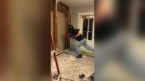 "House Renovation WIN: A Hilarious Way to Knock Down a Wall"