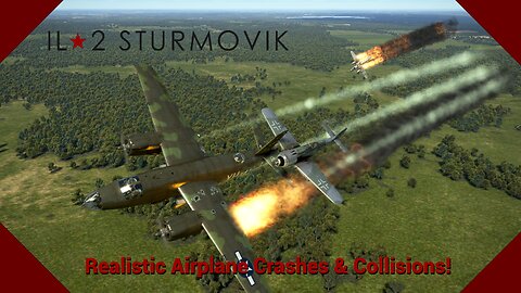 Realistic Airplane Crashes and Takedowns V15 | IL-2 Sturmovik