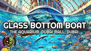 Exploring the Dubai Mall Aquarium from a Glass Bottom Boat | DJI Action 4