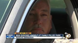 Man exposes himself at family-filled park