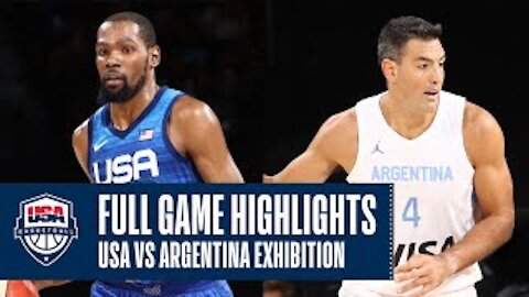 USA vs Argentina Full Game Highlights July 13, 2021 for TOKYO OLYMPICS