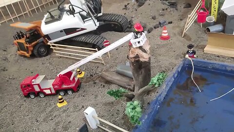 RC Excavator Diorama Mining, Dump Trucks, Trucks, Flatbed Truck, Fire Trucks, RC