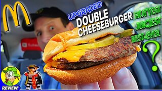 McDonald's® UPGRADED DOUBLE CHEESEBURGER Review 🛠️✌️🍔 New & Improved?! 🤔 Peep THIS Out! 🕵️‍♂️