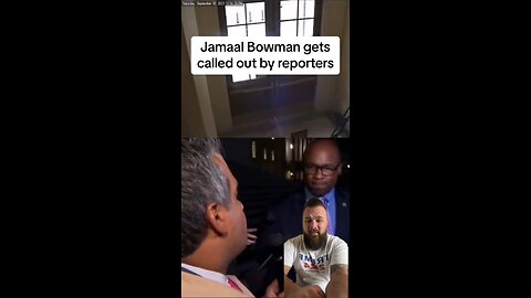 Democrat congressman Jamaal Bowman gets grilled by reporters for lying about pulling fire alarm