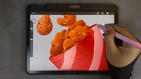 Menggambar Chicken KFC | Procreate