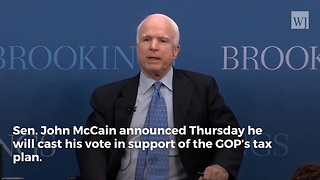 John McCain Reveals if He'll Vote for GOP Tax Bill