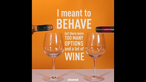 I meant to behave but there was wine [GMG Originals]