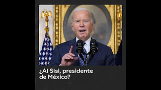 Biden confunde al presidente egipcio Al Sisi con López Obrador