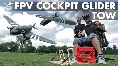 WWII C-47 Glider Tow with our FPV Cockpit!!