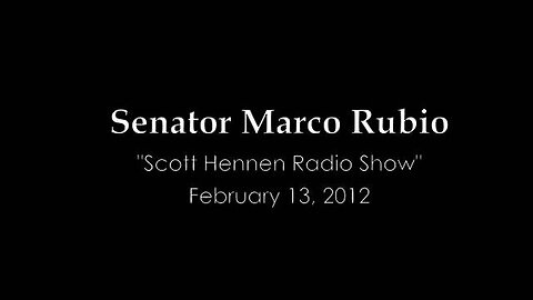 Sen. Rubio Addresses Preisdent Obamas Budget with the "Scott Hennen Radio Show"