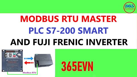 0073 - Modbus RTU Master s7 200 smart plc and inverter fuji frenic