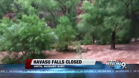 Havasupai waterfalls closed through August after flooding