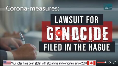 Corona-measures: Lawsuit for genocide filed in The Hague | 02-Apr-2022 | www.kla.tv/22120
