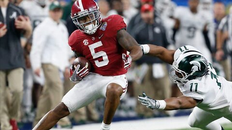 57 days until Alabama Football 🐘🔥 Cyrus Jones 57-yard punt return against Michigan State!