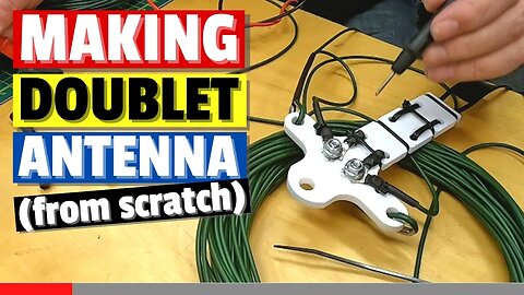 Making a Doublet Antenna ASMR Style - Workshop noises only