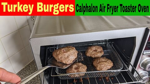 Turkey Burkers, Calphalon Quartz Heat Air Fryer Toaster Oven Recipe