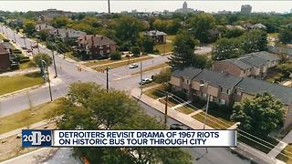 Detroiters revisit drama of 1967 riots through bus tour