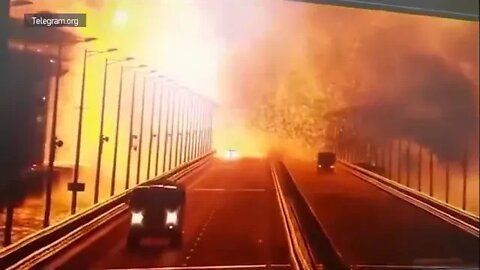 Bridge in Crimea Explosion