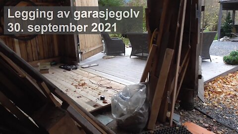 Legging av garasjegolv 30.09.2021