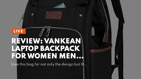 Review: VANKEAN Laptop Backpack for Women Men 15.6-16.2 Inch Stylish Computer Work Backpack, Wa...