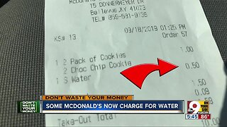 Some McDonald's now charge for water