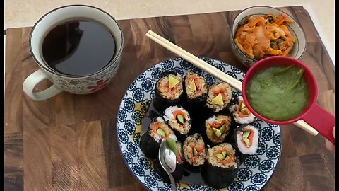 Organic Healthy Sushi Made At Home