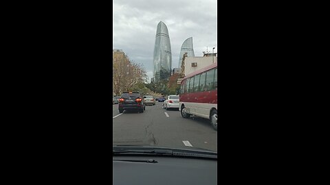 Day light of Baku city of Azerbaijan