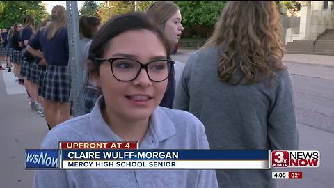 Mercy High School students extend warm welcome to incoming freshmen