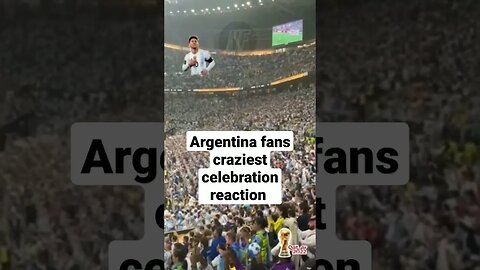 Argentina fans craziest celebration reaction #messi #argentina #worldcup