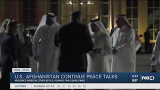 US Afghanistan continue peace talks